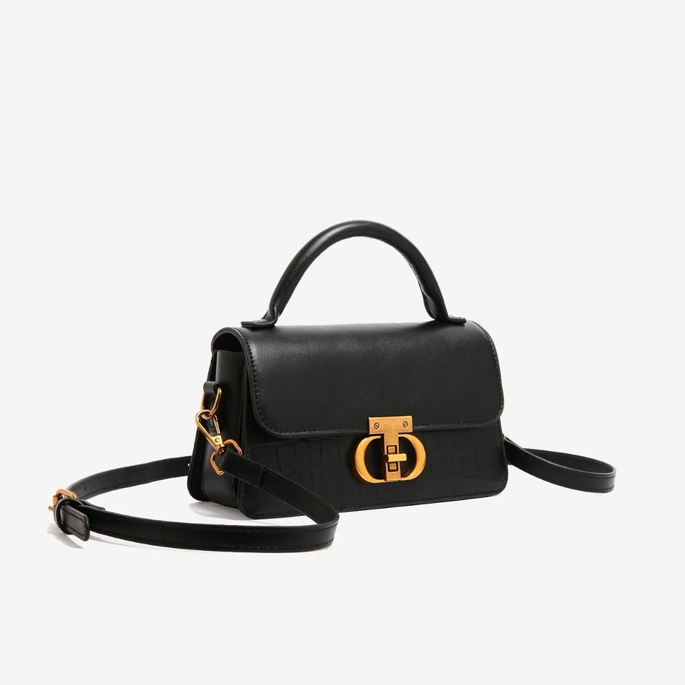 Small Leather Armpit Party Bags for Women Shoulder Crossbody Bag Ladies Vintage Underarm Handbags Summer Lock Tote Sac 2025 New