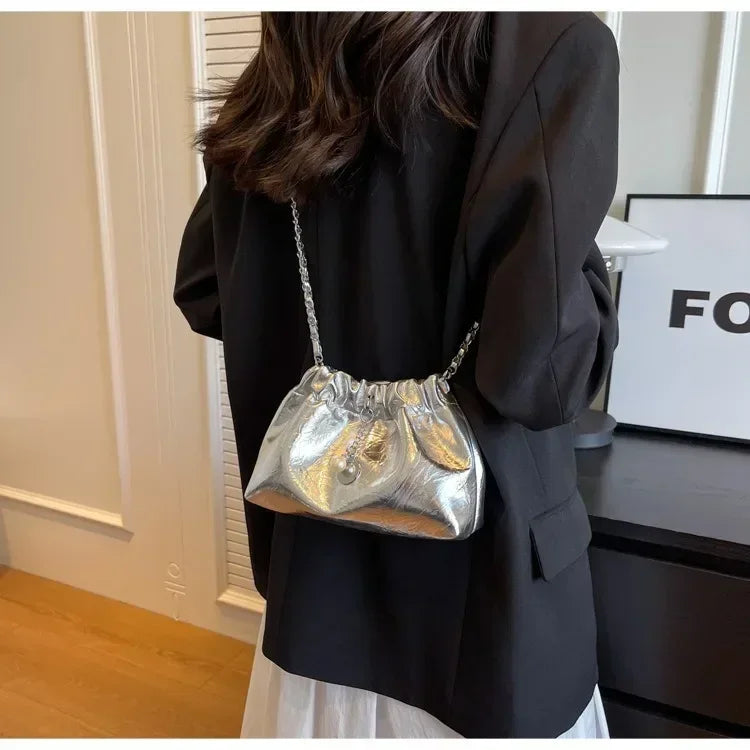 Women Y2K Millennium Bag  New High Sense Shoulder Bags Summer Chain Bag Fashion Bucket Bag Messenger Bags Purses Handbags 2024