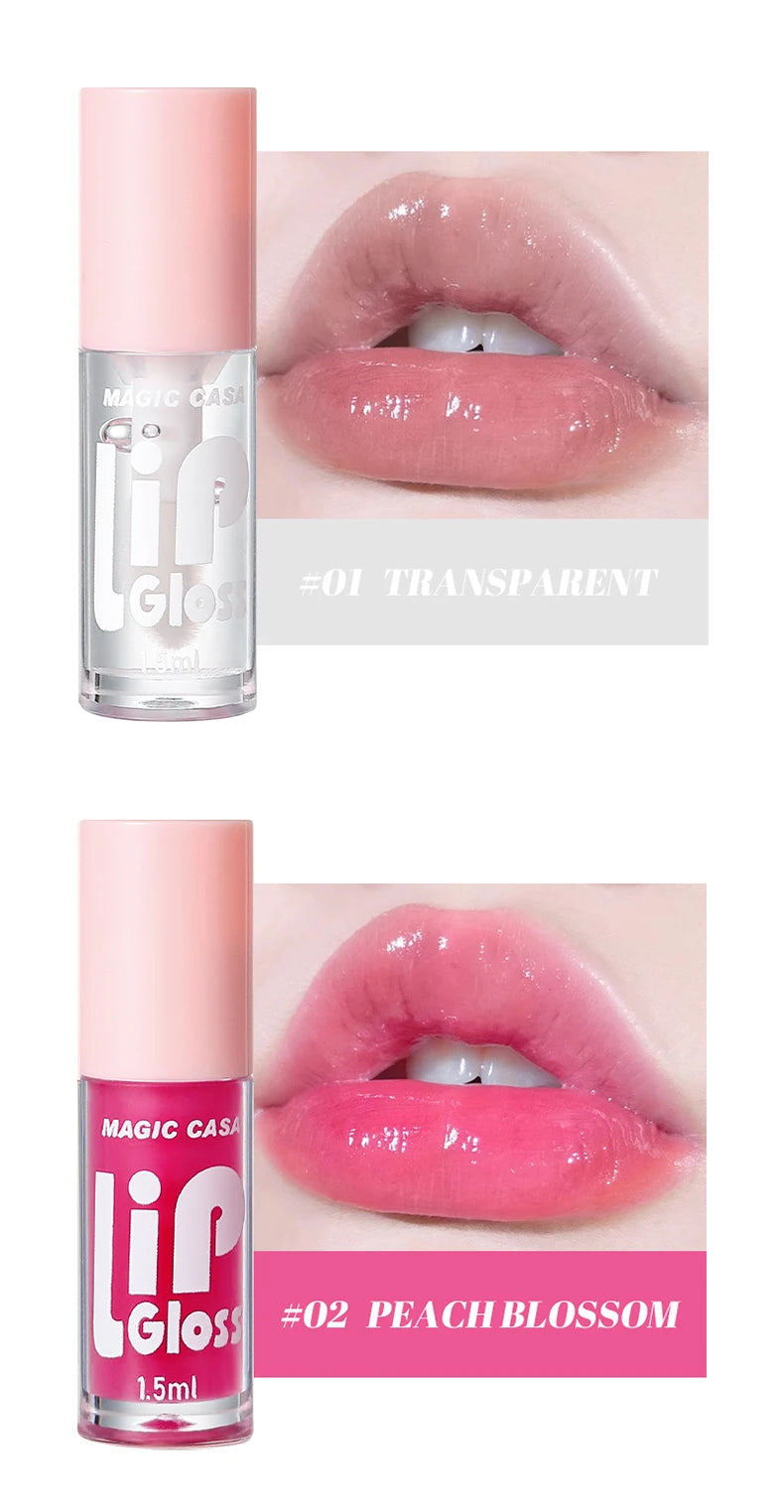 MAGIC CASA 6 peças/conjunto Pequena garrafa Óleo Labial Gel Hidratante de longa duração Hidratante Lábios Líquido Brilhante Suave