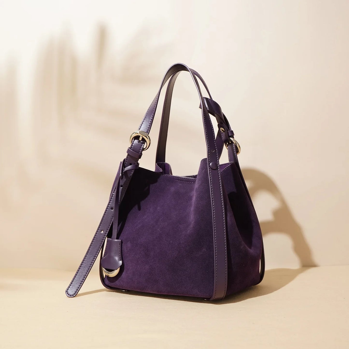 Genuine Leather Tote Bag Large Capacity Vegetable Basket Bucket Bag Luxury Designer Shoulder Bag For Women
