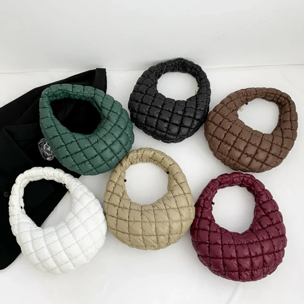 Fashion Quilted Shoulder Bags for Women Handbag Mini Cloud Pleated Bags Puffer Dumpling Bag Girl Luxury Tote Bags Top Handle Bag