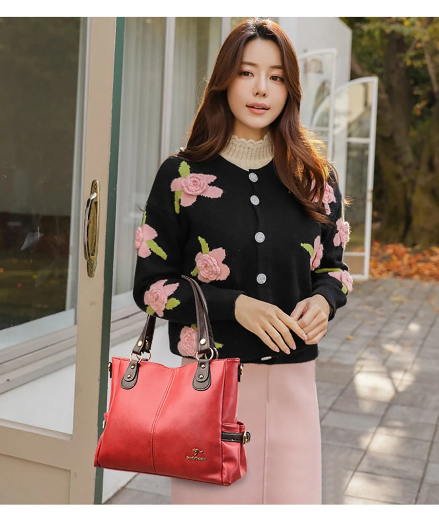 Soft Leather Crossbody Bags for Women 2022 Luxury Handbags Women Bags Designer Female Casual Hand Shoulder Bag bolsos de mujer