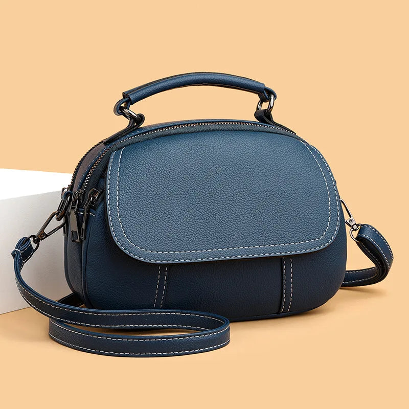 High Quality Fashionable Retro PU Leather Crossbody Bag Classic Small Shoulder Crossbody Bag Women's Luxurious Shell Handbags