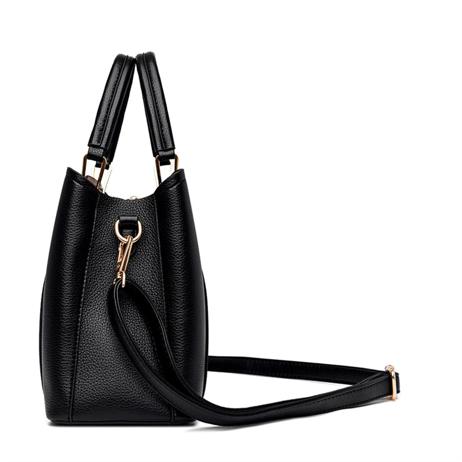 Bolsas de Couro de Grande Capacidade Shopper - Marca Messenger Totes