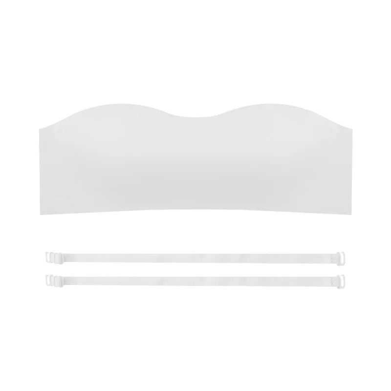 Sem costura de uma peça Tube Tops Mulheres Almofadas Removíveis Intimates Básico Preto/Branco/Pele Womens Strapless Bra Bandeau Lingerie Sexy