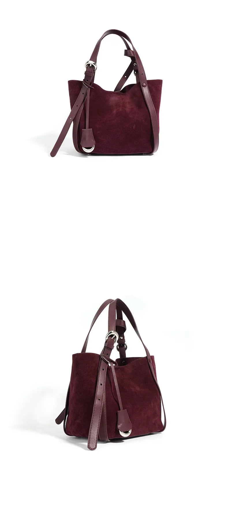 Genuine Leather Tote Bag Large Capacity Vegetable Basket Bucket Bag Luxury Designer Shoulder Bag For Women