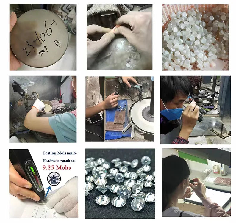Colar de Mulher D Color com Pendente em Moissanite, Prata s925, Amarelo, Coleção Completa de Moissanite para Mulheres, Colar de Luxo com Pendente em Moissanite para Mulheres