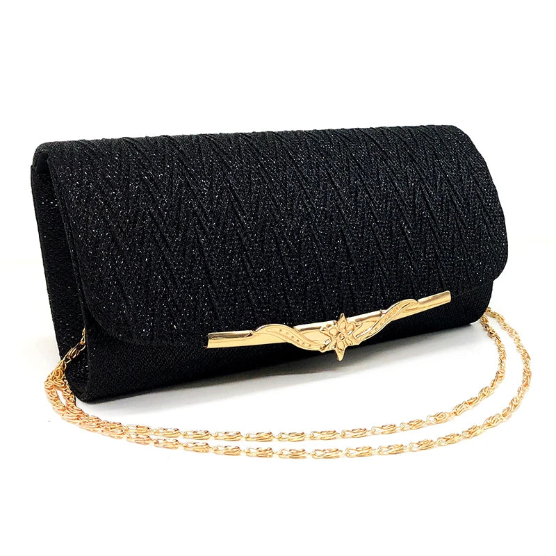 Fashion Women Evening Bag Brand Party Banquet Glitter Bag For Ladies Wedding Clutches Handbag Shoulder Bag Chain Bolsas Mujer