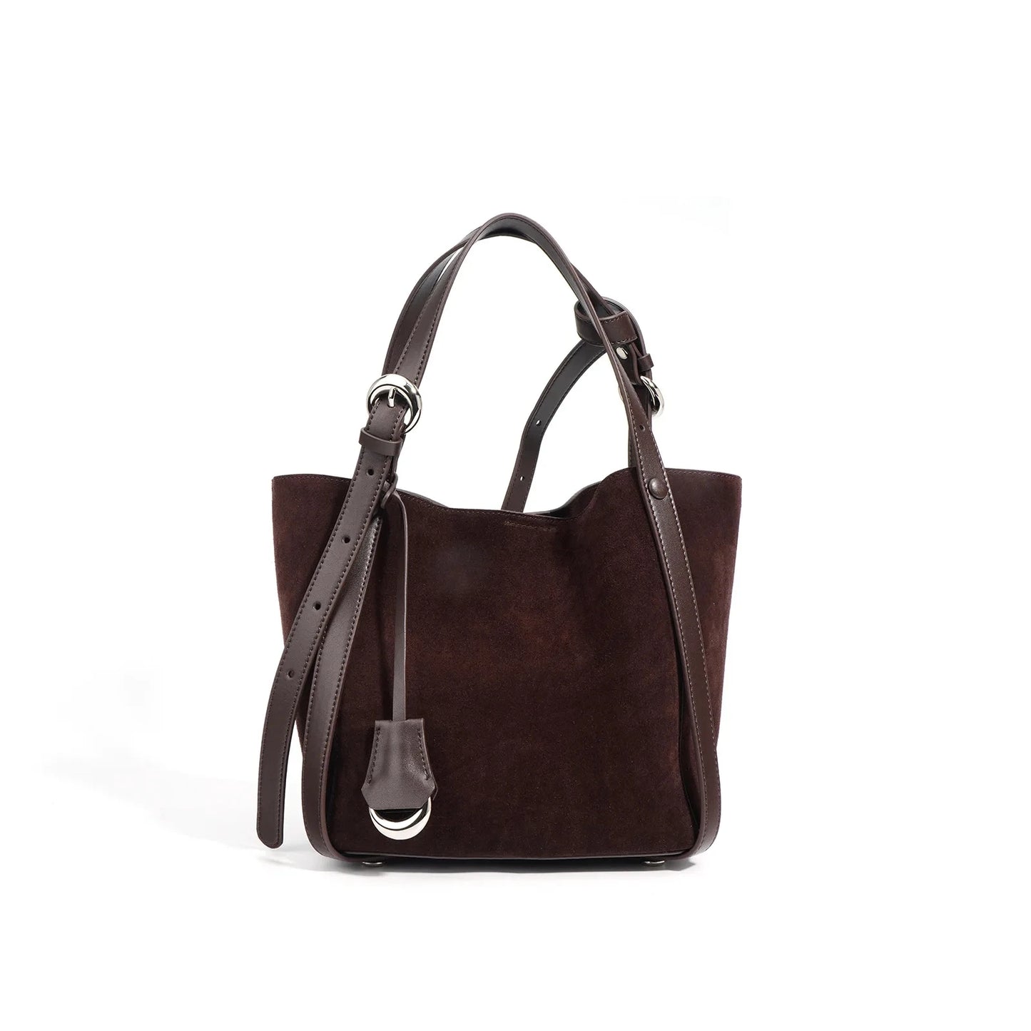 Genuine Leather Tote Bag Large Capacity Vegetable Basket Bucket Bag Luxury Designer Shoulder Bag For Women
