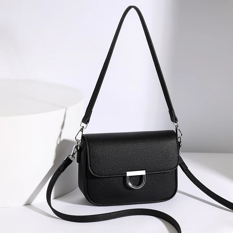 100% Genuine Leather Handbag 2025 Fashion Solid Color Female Shoulder Crossbody Bag Women bags Designer Cowhide Ladies Tote Bags
