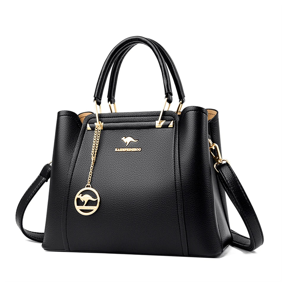 Bolsas de Couro de Grande Capacidade Shopper - Marca Messenger Totes