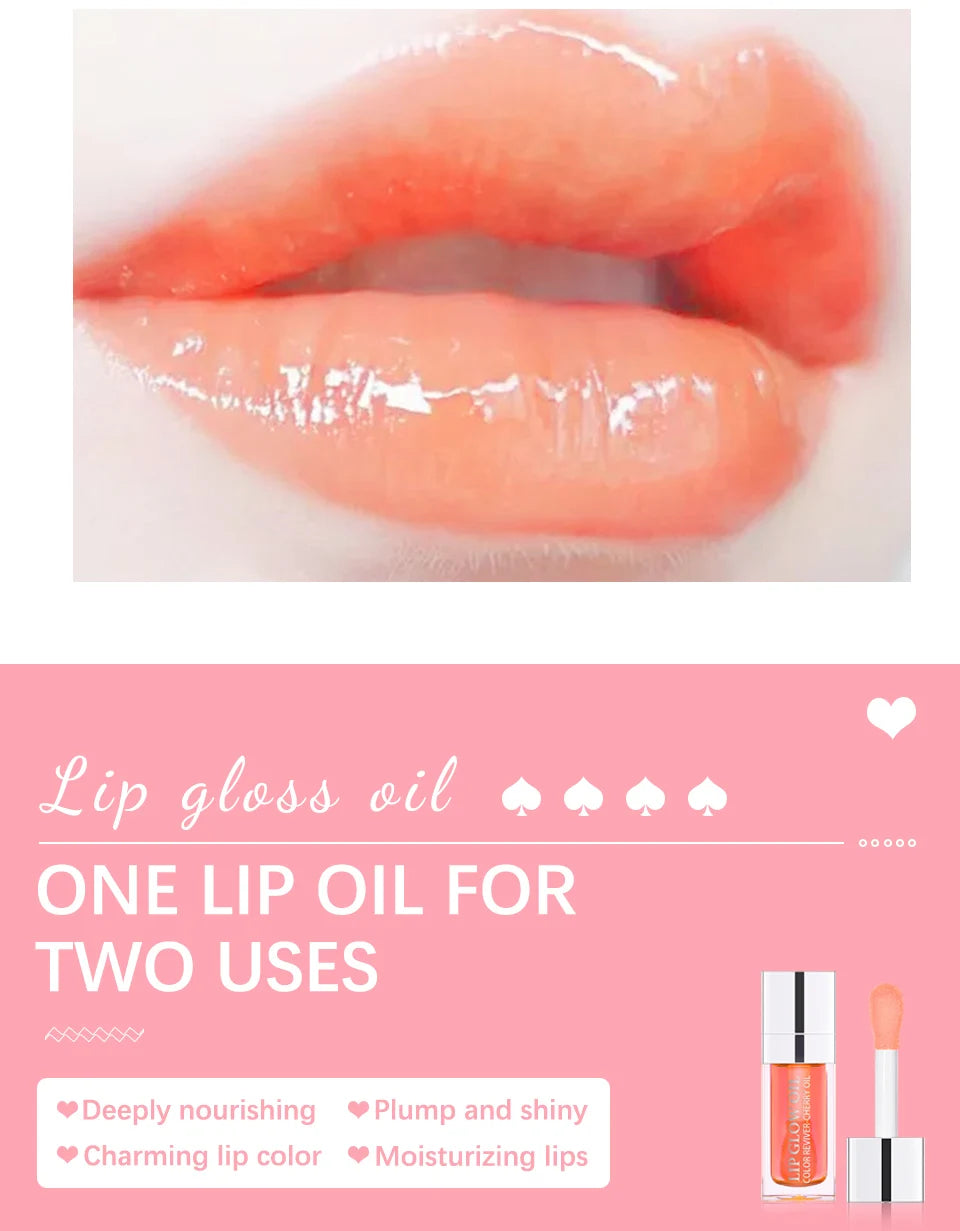 Balm Labial Hidratante Óleo Labial Original Cuidados com os Lábios Benetitnt para Lábios Aumento Esfoliante Brilho Oleoso Aumentador Rosa