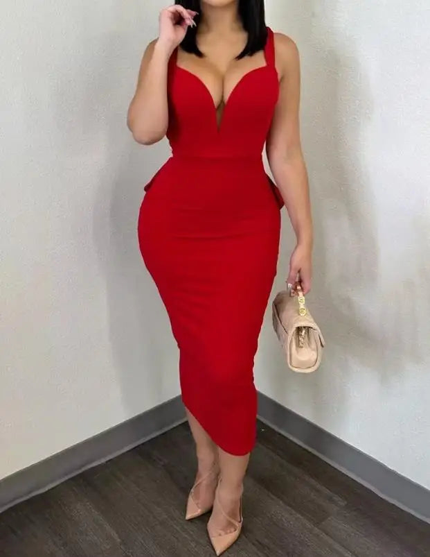 Vestidos Elegantes para Mulheres Vestido de Festa Sem Costas com Decote Sexy e Barra de Renda Moda Casual Primavera Verão Outono 2023
