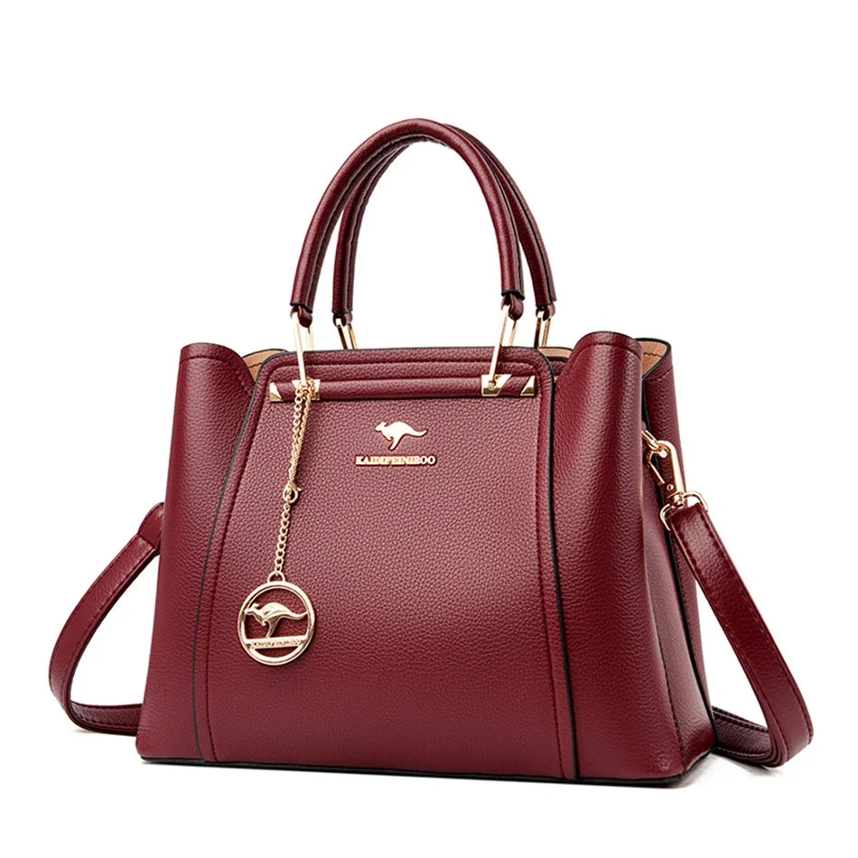Bolsas de Couro de Grande Capacidade Shopper - Marca Messenger Totes