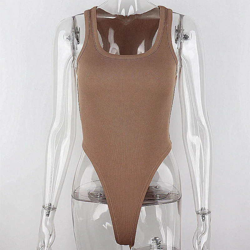 Macaquinho de Malha Sem Mangas Hot Summer Sexy Bodycon Off Shoulder Halter Tops Casual Street Bodice Para Mulheres ClubWear