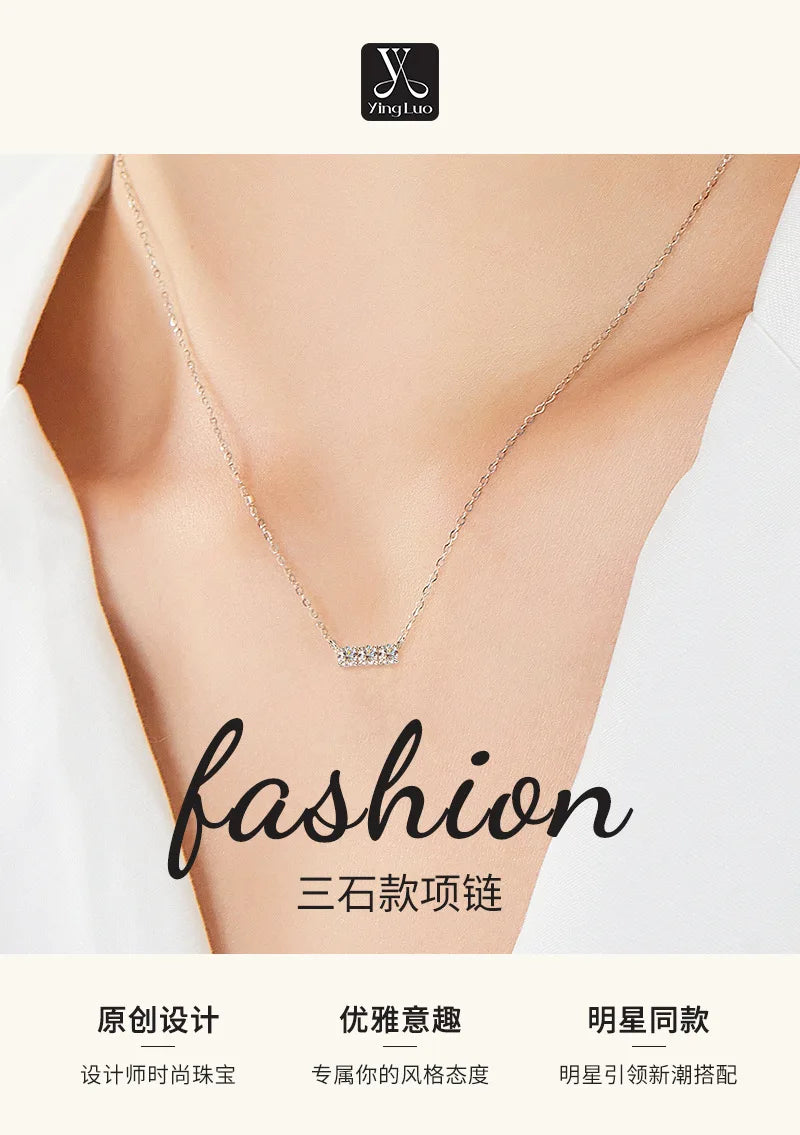 Colar de Mulher D Color com Pendente em Moissanite, Prata s925, Amarelo, Coleção Completa de Moissanite para Mulheres, Colar de Luxo com Pendente em Moissanite para Mulheres