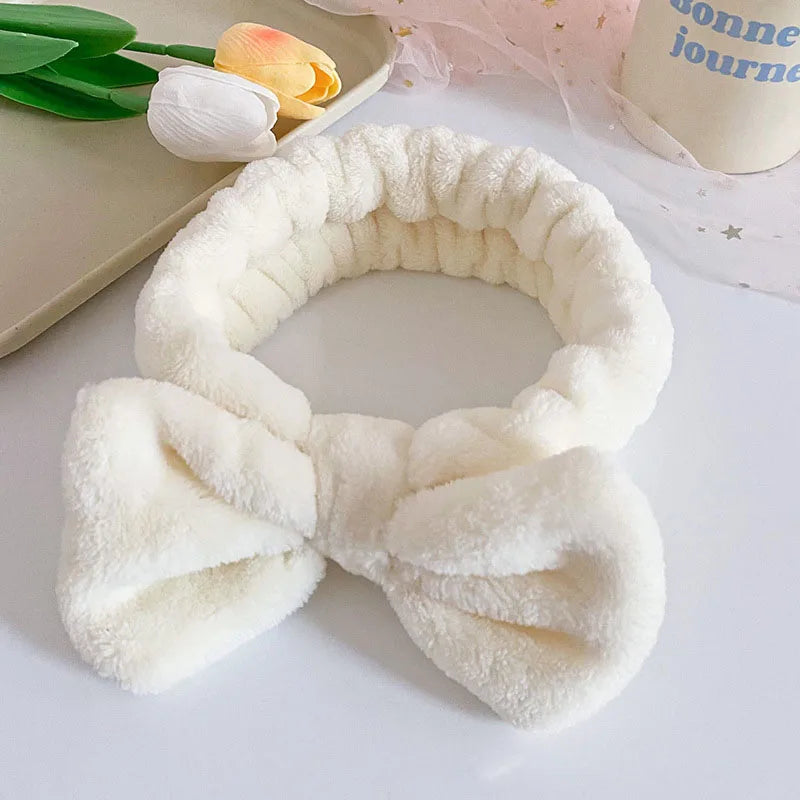 Faixas para Lavar o Rosto para Mulheres e Meninas - Faixas de Pulso Reutilizáveis para Spa, Toalha de Microfibra Macia, Faixas de Cabelo em Rede, Faixas de Suor para Corrida e Esporte