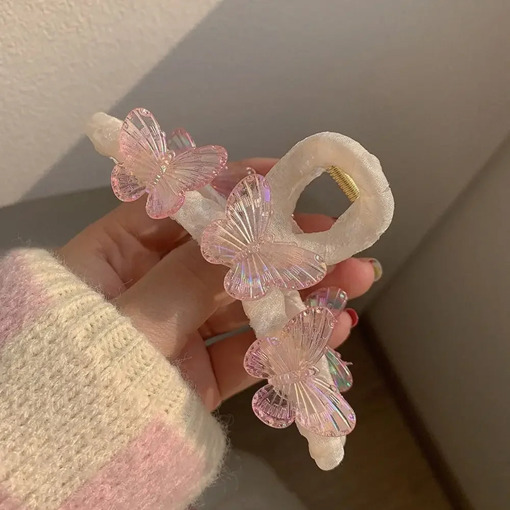 Clipes de cabelo de festa para mulheres, clipe de cabelo de caranguejo, animais, clipe de borboleta, clipe de tubarão coreano, presilha de cabelo de acrílico, suporte para rabo de cavalo.
