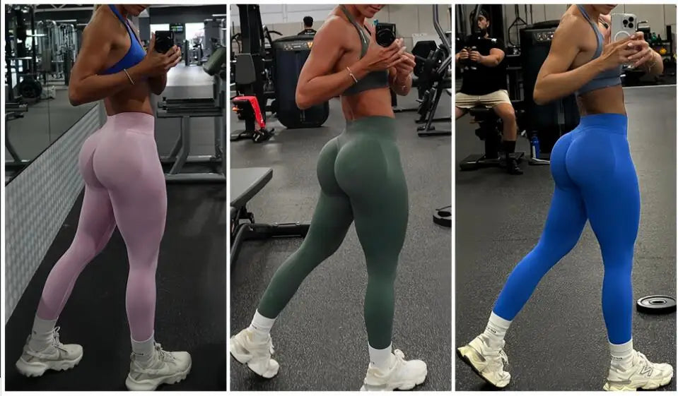 Leggings de Yoga Sem Costura YEAE para Mulheres, Calças de Fitness Atléticas para Levantamento de Bumbum, Leggings de Compressão para Academia, Roupa Ativa para Treinos.
