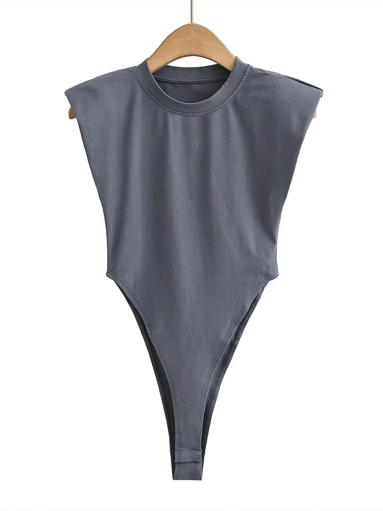 Mangas dessaturadas sexy mulheres, macacão verão, bodycon com ombreiras, macacão preto sem mangas para mulheres brancas.