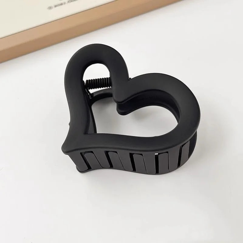 Ame o Grampo de Cabelo em Frosted com Clip Matte para Mulheres, Barrete com Garra para Segurar, Prendedor de Cabelo Girls, Acessórios de Cabelo Fashion Coreano para Pônei