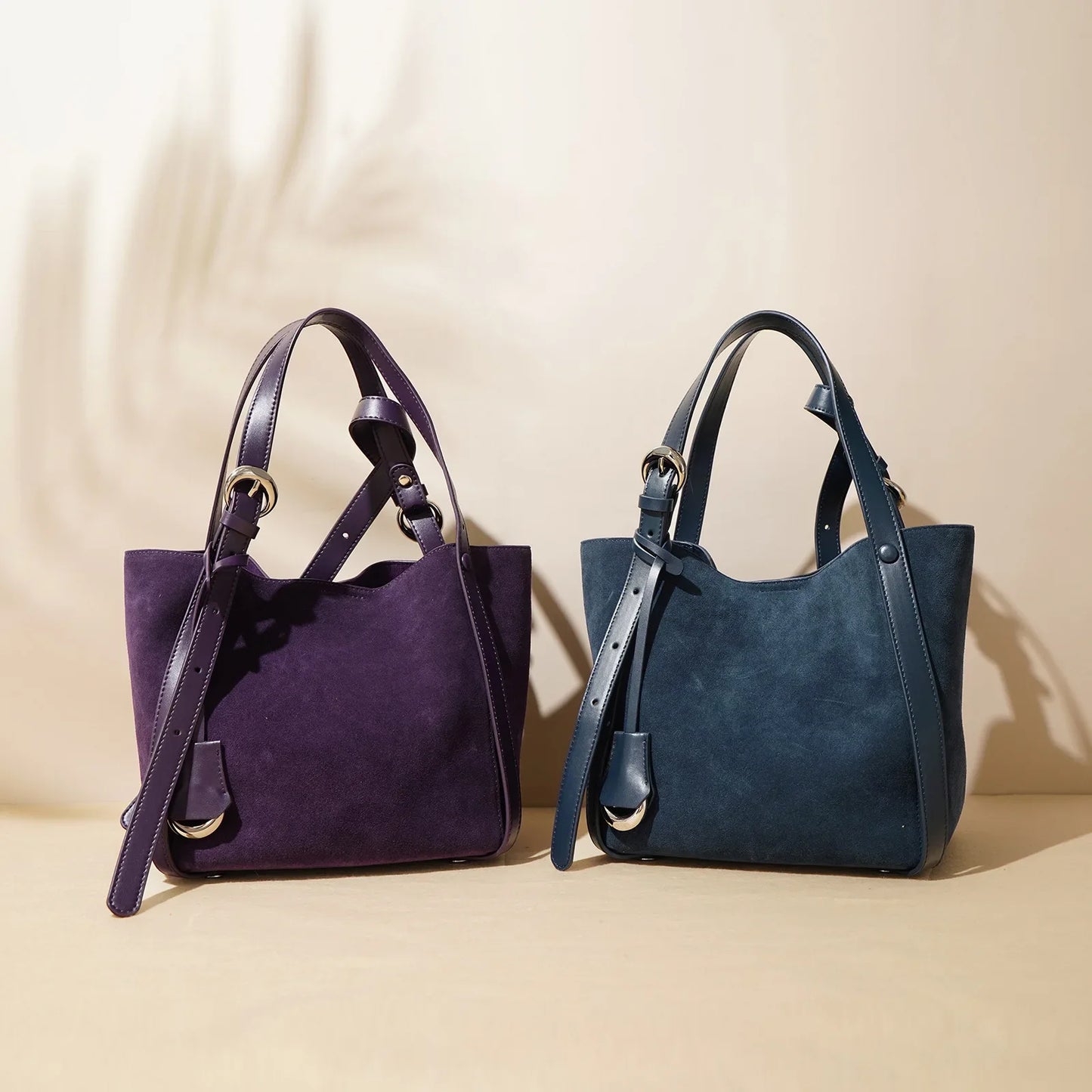 Genuine Leather Tote Bag Large Capacity Vegetable Basket Bucket Bag Luxury Designer Shoulder Bag For Women
