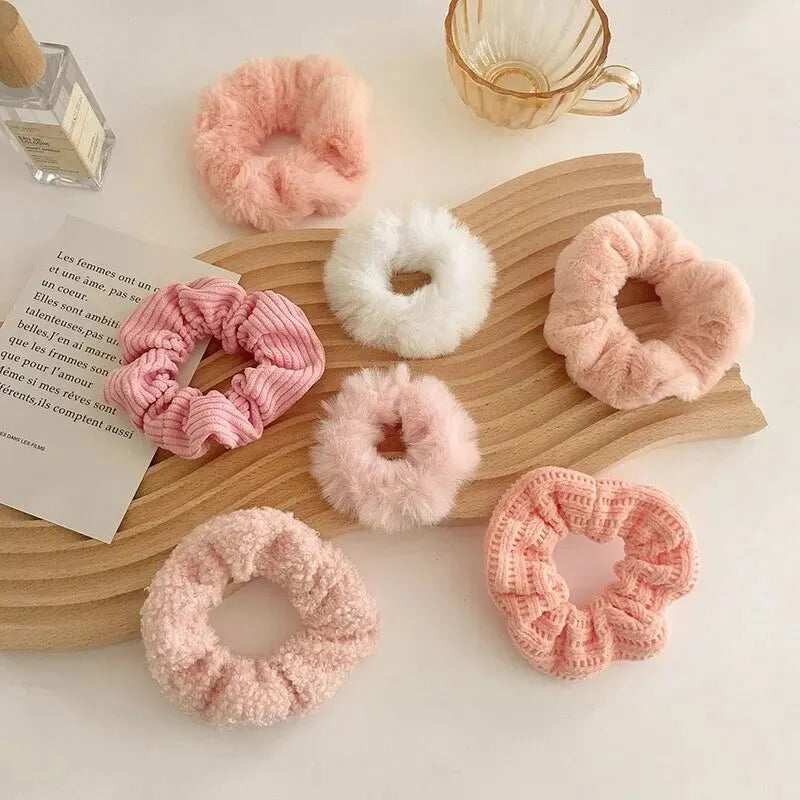 Conjunto de 7/21 peças de presilhas de cabelo para mulheres - Conjunto de elásticos de cabelo macios sólidos para meninas, suportes de coque, bandas de borracha, amarras de cabelo, acessórios para cabelo