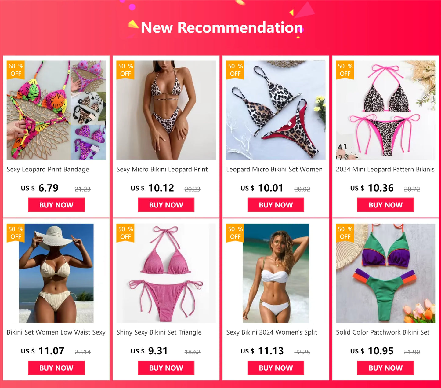 Novo Biquíni Feminino Sunga de Praia Férias Roupa de Banho Conjunto de Biquíni Estampado de Leopardo Roupa de Praia Sunga Biquíni