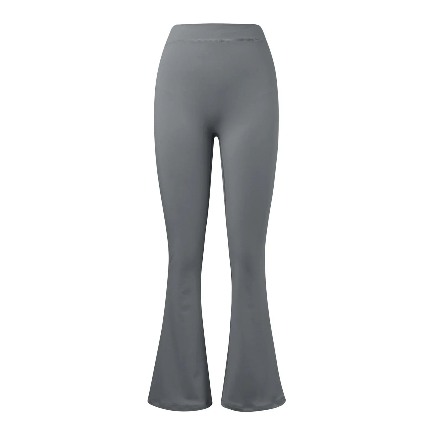 Leggings Micro Horn de Moda para Mulheres, Calças Esportivas com Cintura V nas Costas, High Waist, Levanta Bumbum, Calças de Ginástica, Leggings Casuais Slim Sólidas