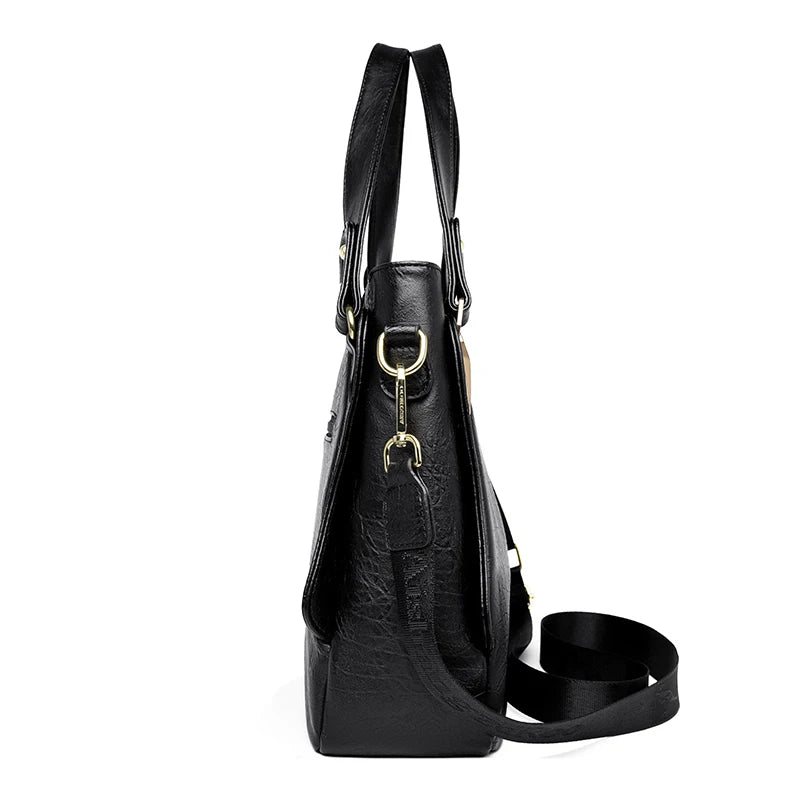 Genuine Brand Soft Leather Top-handle Bags Female Handbags Women Shoulder Crossbody Tote Messanger Bag Large Capacity Sac A Main