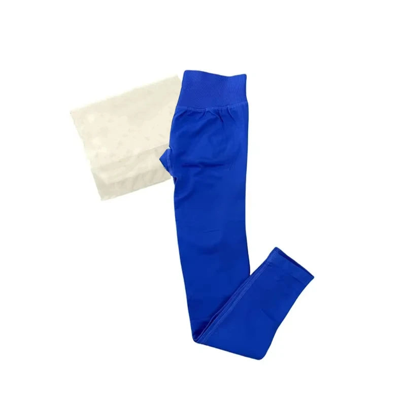 Leggings de Ioga Sem Costura para Mulheres Impact-Impact com Logo Branco, Leggings de Ginástica com Efeito de Levantamento de Bumbum, Leggings de Alta Elasticidade para Fitness