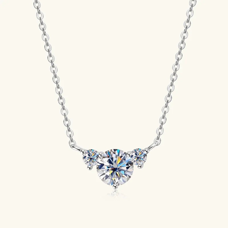 Colar de Mulher D Color com Pendente em Moissanite, Prata s925, Amarelo, Coleção Completa de Moissanite para Mulheres, Colar de Luxo com Pendente em Moissanite para Mulheres