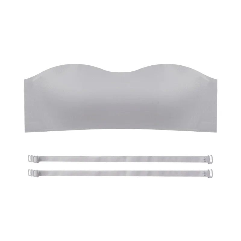 Sem costura de uma peça Tube Tops Mulheres Almofadas Removíveis Intimates Básico Preto/Branco/Pele Womens Strapless Bra Bandeau Lingerie Sexy