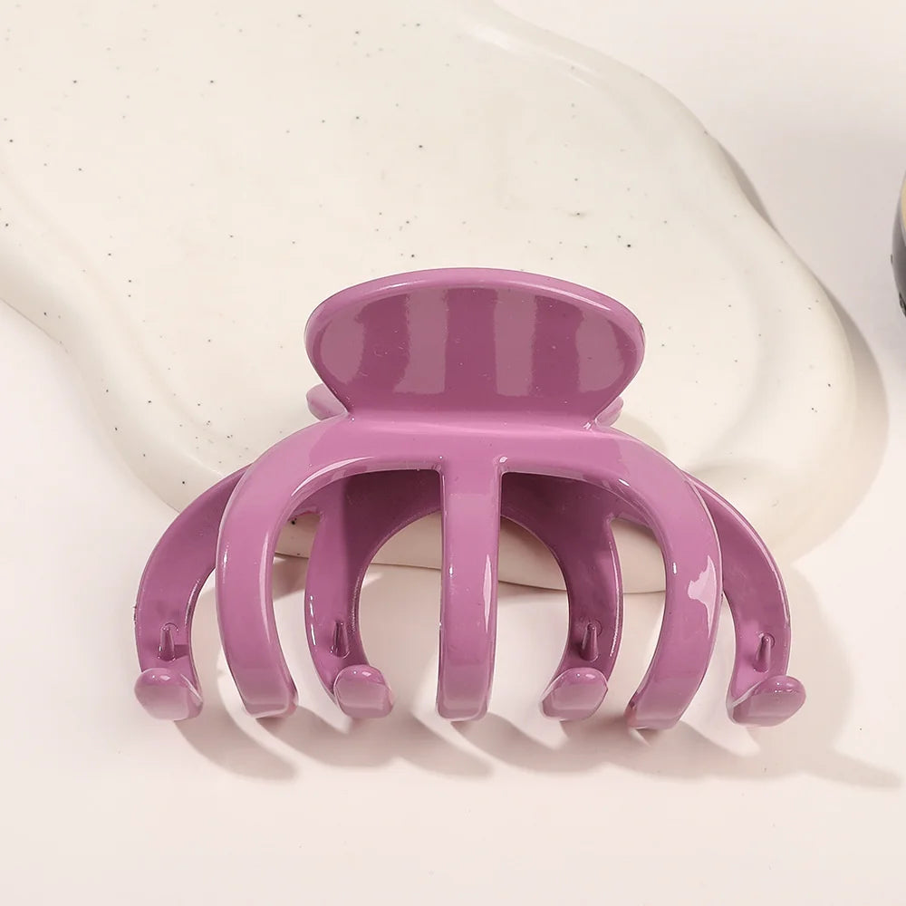 Garrafa de Cabelo Grande Feminina, Presilha de Cabelo Simples de Acrílico Coreana, Grampos de Cabelo em Forma de Tubarão, Clipes Foscos para Penteados de Coque, Acessórios de Cabelo para Meninas