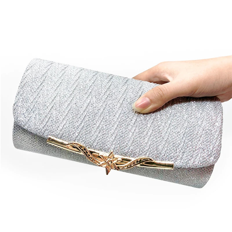 Fashion Women Evening Bag Brand Party Banquet Glitter Bag For Ladies Wedding Clutches Handbag Shoulder Bag Chain Bolsas Mujer