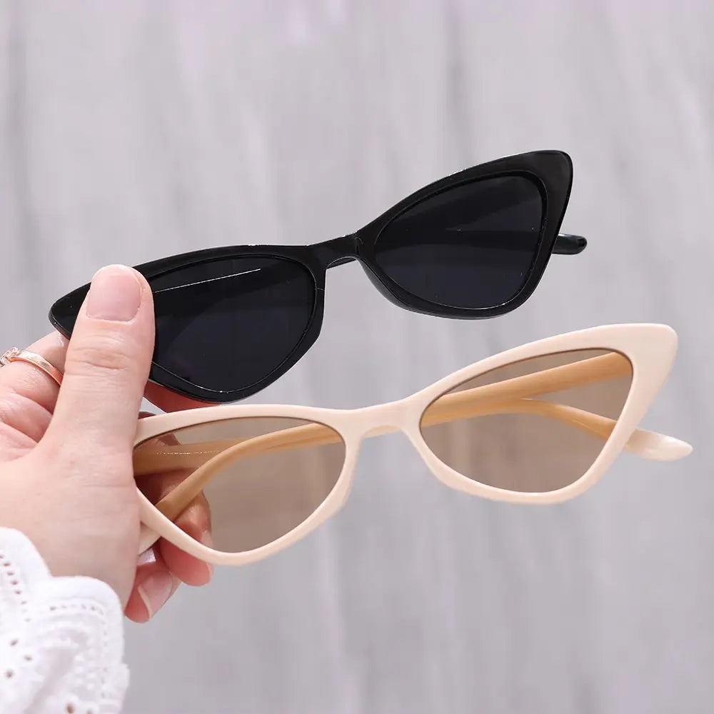 Novos Óculos de Sol Pequenos Cat Eye para Mulheres, Moda, Lentes Gradientes, Óculos de Sol Triangulares Femininos para Festas, Acessórios de Óculos UV400
