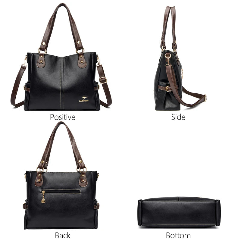 Soft Leather Crossbody Bags for Women 2022 Luxury Handbags Women Bags Designer Female Casual Hand Shoulder Bag bolsos de mujer