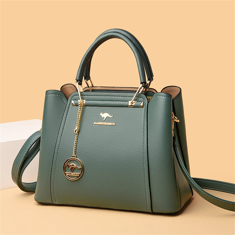 Bolsas de Couro de Grande Capacidade Shopper - Marca Messenger Totes