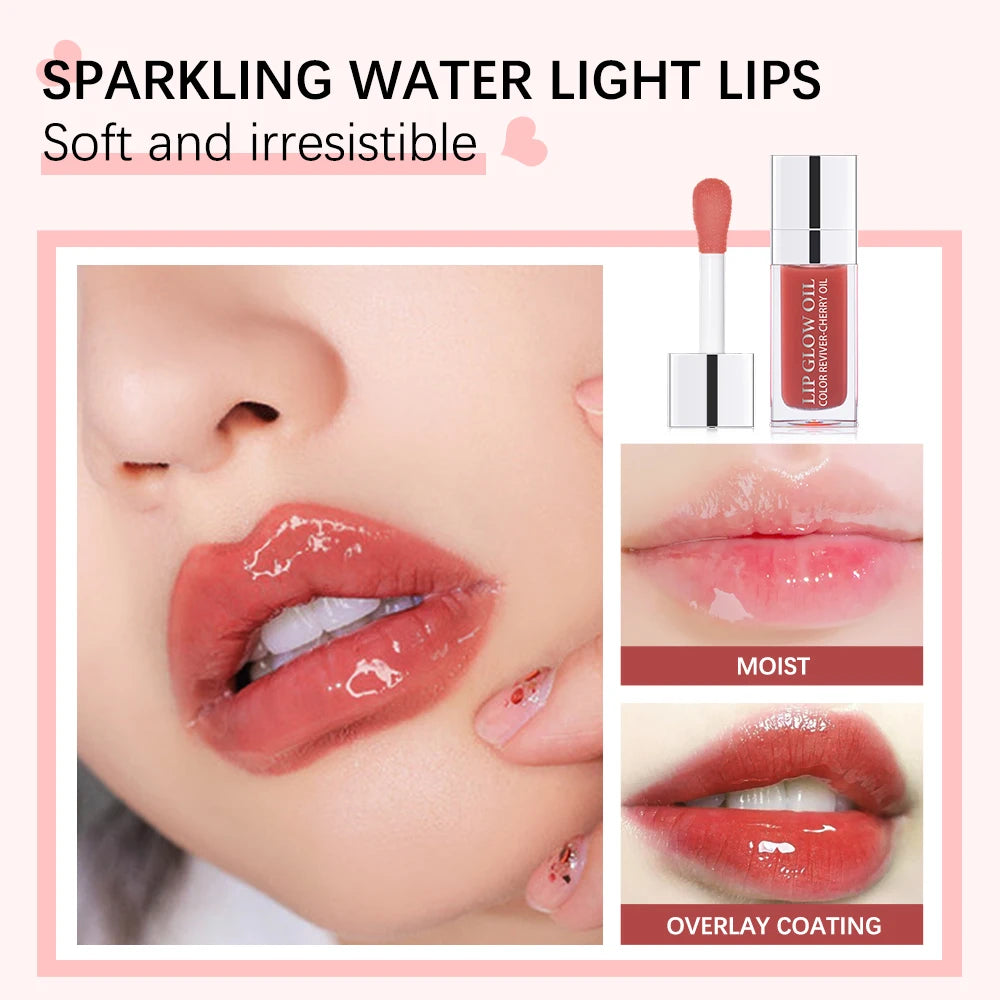 Balm Labial Hidratante Óleo Labial Original Cuidados com os Lábios Benetitnt para Lábios Aumento Esfoliante Brilho Oleoso Aumentador Rosa
