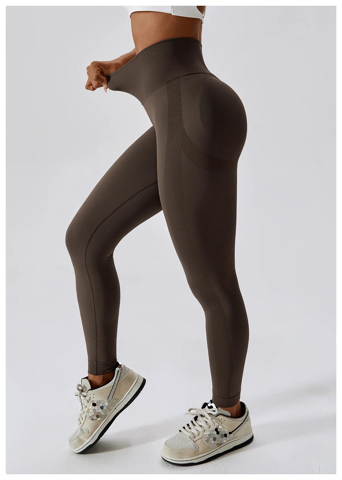 Leggings de Yoga para Mulheres Fitness, Corrida, Cintura Alta, Calças Slim, Levanta o Bumbum, Legging de Esporte com Roupas de Ginástica, Jogging, Treino Feminino