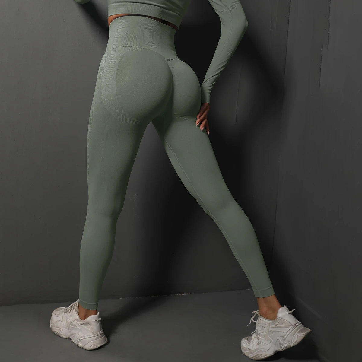 Leggings de Ginástica Sem Costura para Mulheres, Calças de Yoga Sexy, Leggings de Cintura Alta para Levantar o Bumbum, Roupas Esportivas Femininas, Vestuário de Fitness