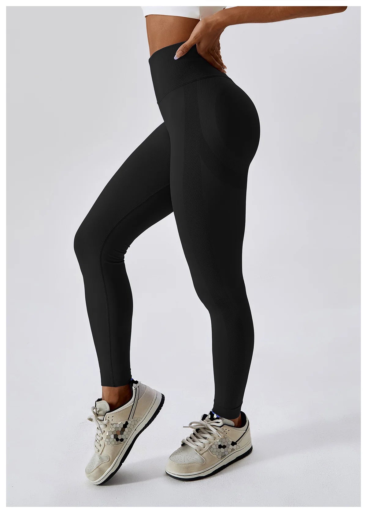 Leggings de Yoga para Mulheres Fitness, Corrida, Cintura Alta, Calças Slim, Levanta o Bumbum, Legging de Esporte com Roupas de Ginástica, Jogging, Treino Feminino