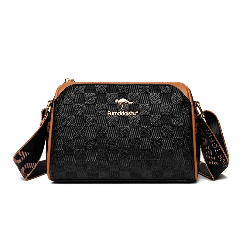 Women High Quality Soft Leather Shoulder Bags Luxury Designer Purses Crossbody Bag Ladies Vintage Messenger Commuting Sac A Main