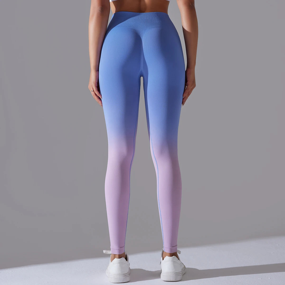 Leggings Seamless de Cintura Alta para Yoga, com Controle de Barriga e Efeito Bumbum, Leggings para Exercício e Esportes, Apertadas para Mulheres