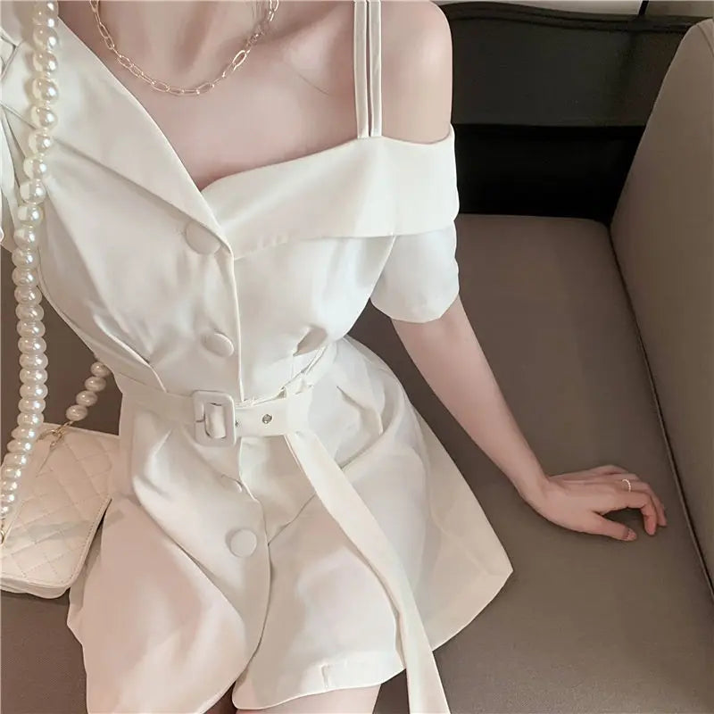 Vestidos para Mulheres 2024 Roupas de Seda para Ocasiões Formais Blazer Vestido Feminino de Cetim Chiffon Mini Curto Sensual Sexy Macacão Novo em X