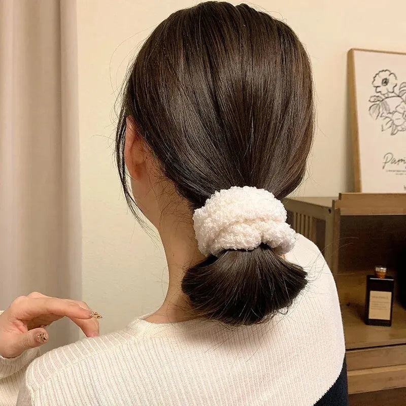 Conjunto de 7/21 peças de presilhas de cabelo para mulheres - Conjunto de elásticos de cabelo macios sólidos para meninas, suportes de coque, bandas de borracha, amarras de cabelo, acessórios para cabelo