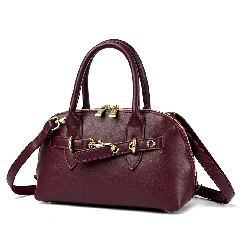 High Quality Leather Tote Bag Fashion Women Shoulder Messenger Bags Luxury Large Capacity Wear-resistant Handbag Female Sac