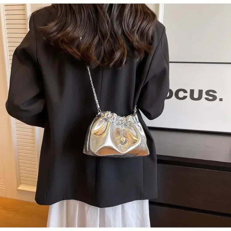 Women Y2K Millennium Bag  New High Sense Shoulder Bags Summer Chain Bag Fashion Bucket Bag Messenger Bags Purses Handbags 2024
