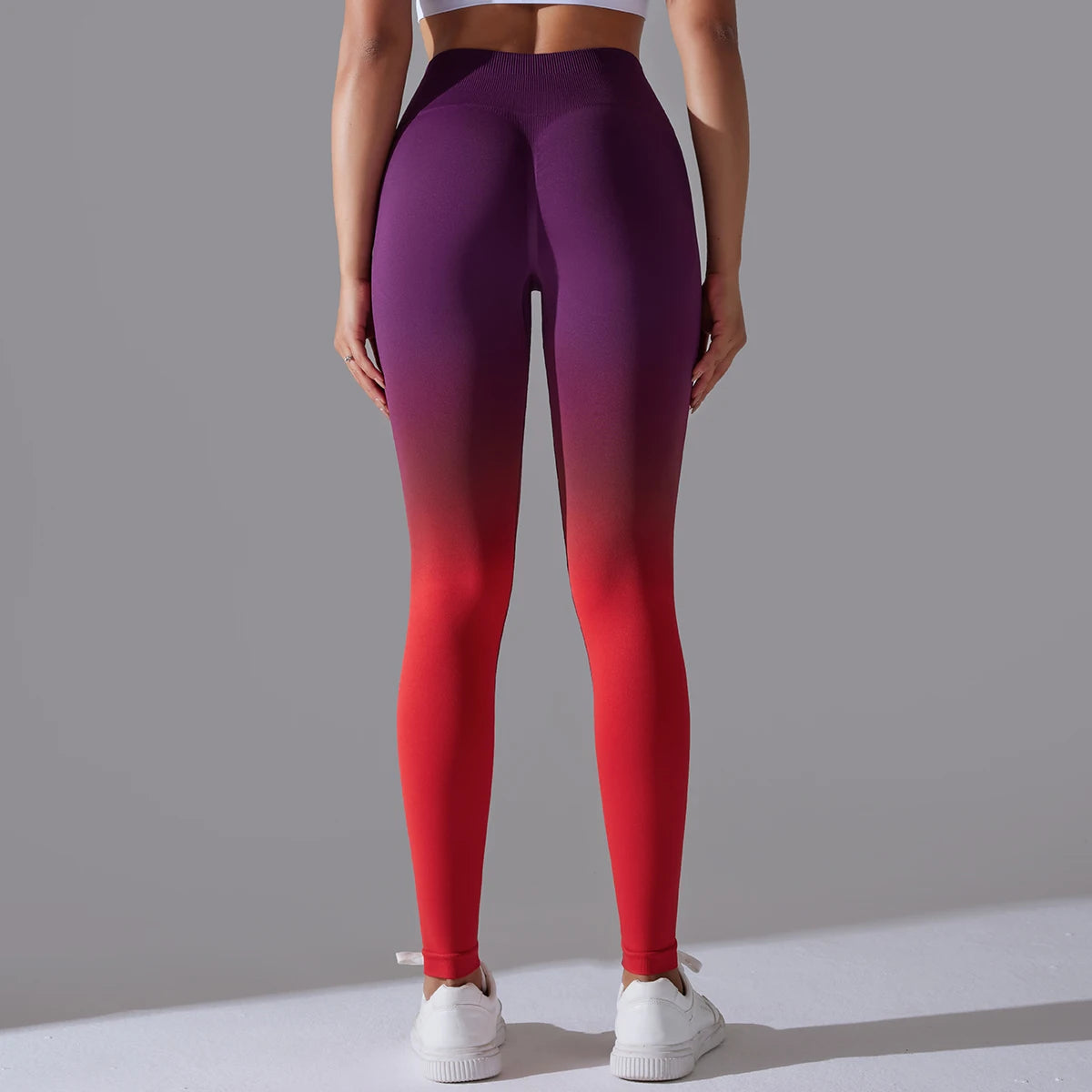 Leggings Seamless de Cintura Alta para Yoga, com Controle de Barriga e Efeito Bumbum, Leggings para Exercício e Esportes, Apertadas para Mulheres