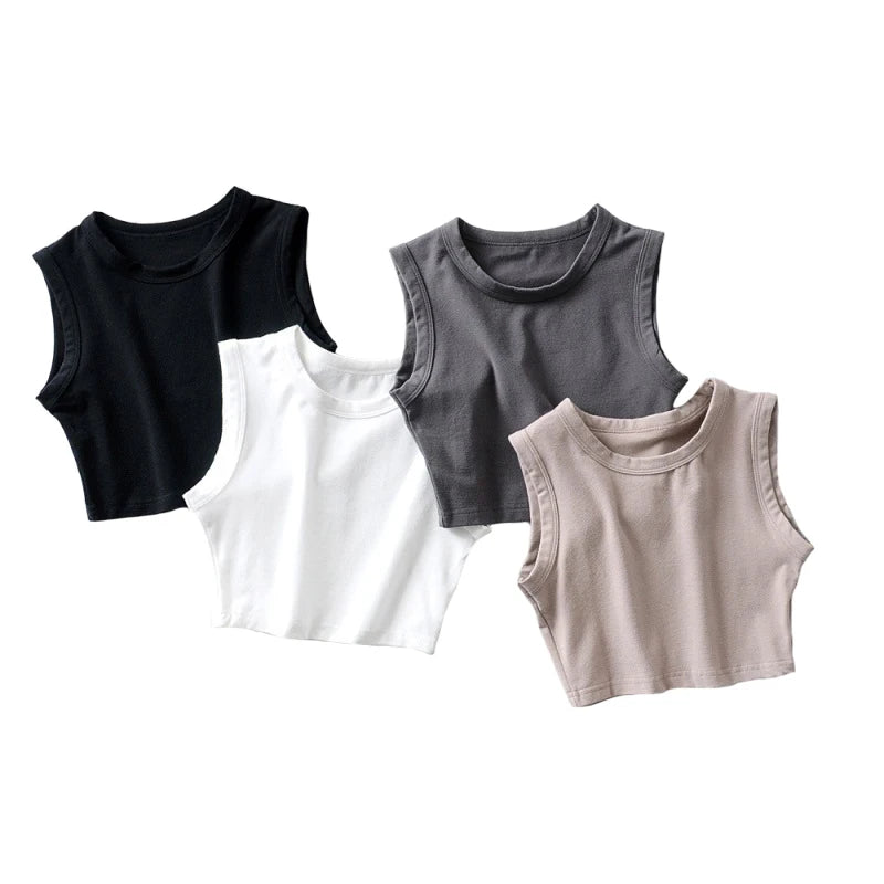 blusas cropped brancas vintage de verão para mulheres, top sexy em estilo punk biker preto, top cropped sem mangas feminino de streetwear coreano